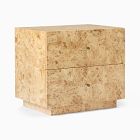 Open Box: Burl Nightstand (26") - Light Burl