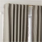 Open Box: Ruffle Linen Blackout Curtain (48"W x 84"L) - Warm Gray