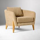 Open Box: Delray Chair - Performance Chenille Crossweave Tawny, Natural Oak