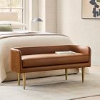 Celine Leather Bench - Metal Legs