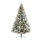 Faux Flocked Oregon Christmas Tree
