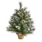 Faux Frosted Pine Christmas Tree