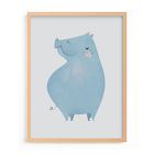 Hippo Framed Wall Art by Minted for West Elm Kids