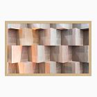 Blocks of Orange Framed Wall Art