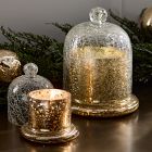 Bronze Shimmer Metallic Cloche Candles - Frozen Pine &amp; Cedarwood