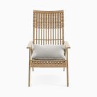 Teak &amp; Wicker Outdoor Lounge Chair (Set of 2)