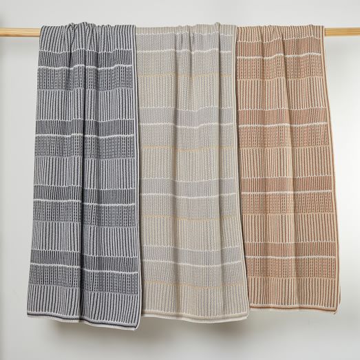 Made*Here New York Lofty Stripe Blanket by West Elm
