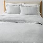European Flax Linen Merrow Edge Duvet Cover &amp; Shams