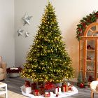 Faux Pre-Lit Multicolor Colorado Mountain Christmas Tree