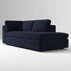 Open Box: Build Your Own Harris Sectional, Right-Arm Bumper Chaise - Performance+ Basket Slub Midnight