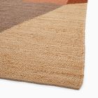 Angled Modern Form Jute Rug Swatch