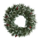 Faux Frosted Swiss Pine Wreath