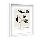 Fleurs Bohemes Silhouette Framed Shadowbox Wall Art