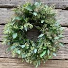 Israeli Ruscus &amp; Seeded Eucalyptus Wreath