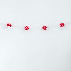Nivas Collection Felted Mushroom Garland