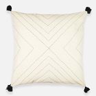 Anchal Project Geometric Stitch Throw Pillow