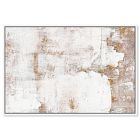 Earthy Metallic Framed Canvas Wall Art