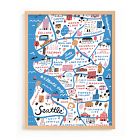 I love Seattle Framed Wall Art by Minted for West Elm Kids