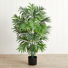 Faux Potted Areca Palm Tree