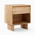 Open Box: Anton Solid Wood Open Nightstand (22") - Cerused White