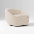 Open Box: Cozy Swivel Chair - Performance Distressed Velvet Sand