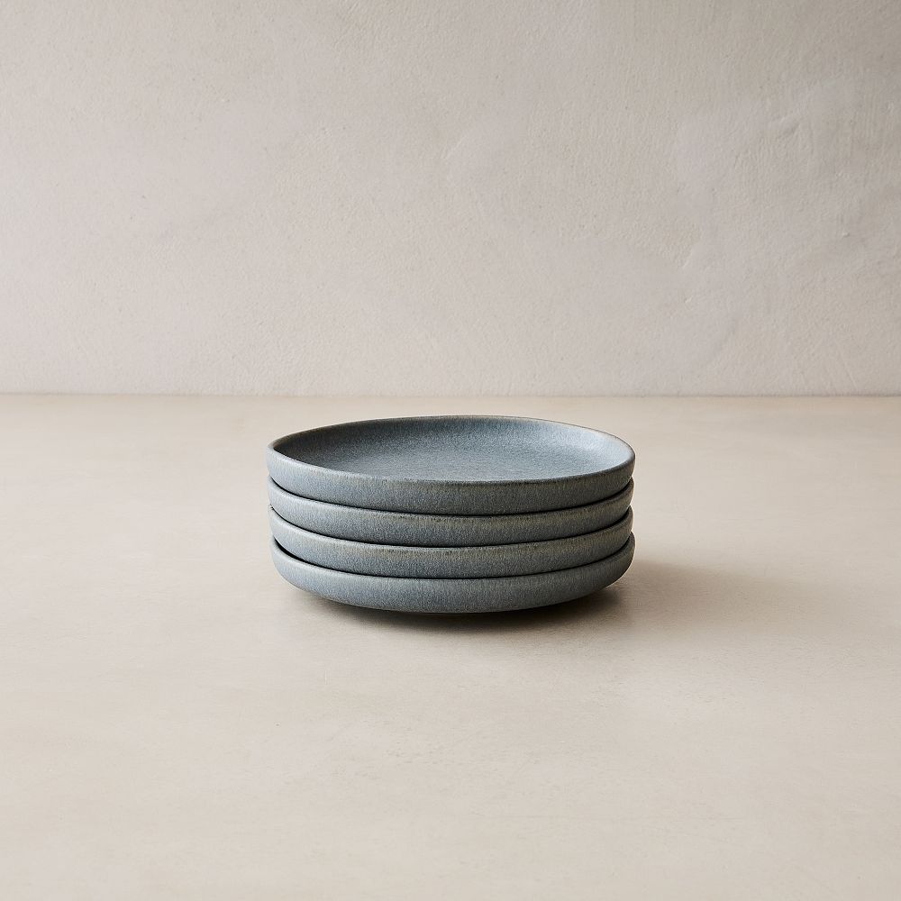 Kanto Stoneware Appetizer Plate - Arctic Blue - Set of 8