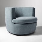 Open Box: Rowland Swivel Chair - Performance Chenille Crossweave Dusty Blue