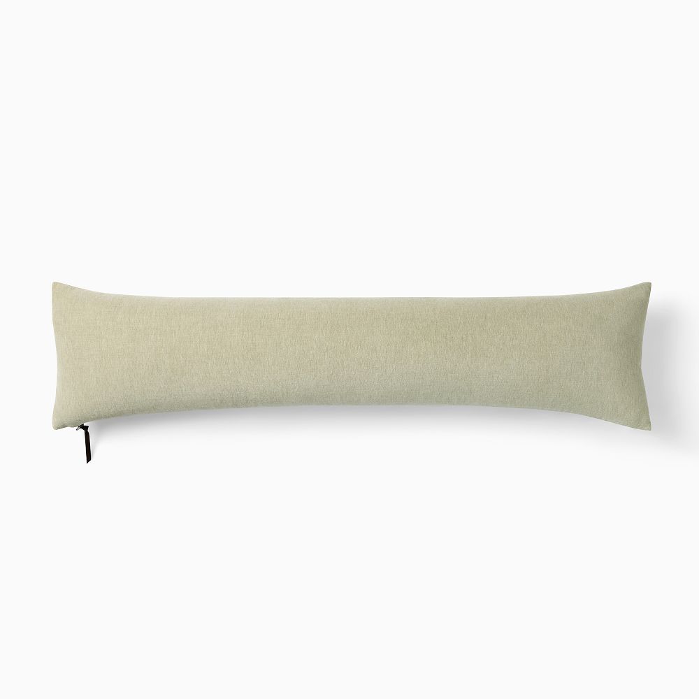 Classic Cotton Velvet Oversized Lumbar Pillow Cover - 12x46, Elm