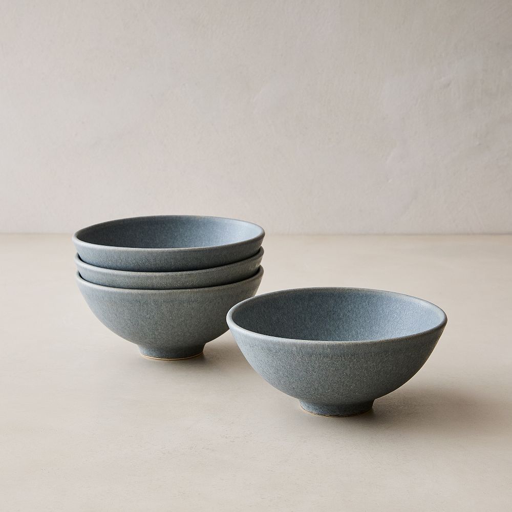 Kanto Stoneware Cereal Bowl - Arctic Blue - Set of 8