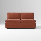 Open Box: Harris Armless Double - Performance Distressed Velvet Burnt Umber