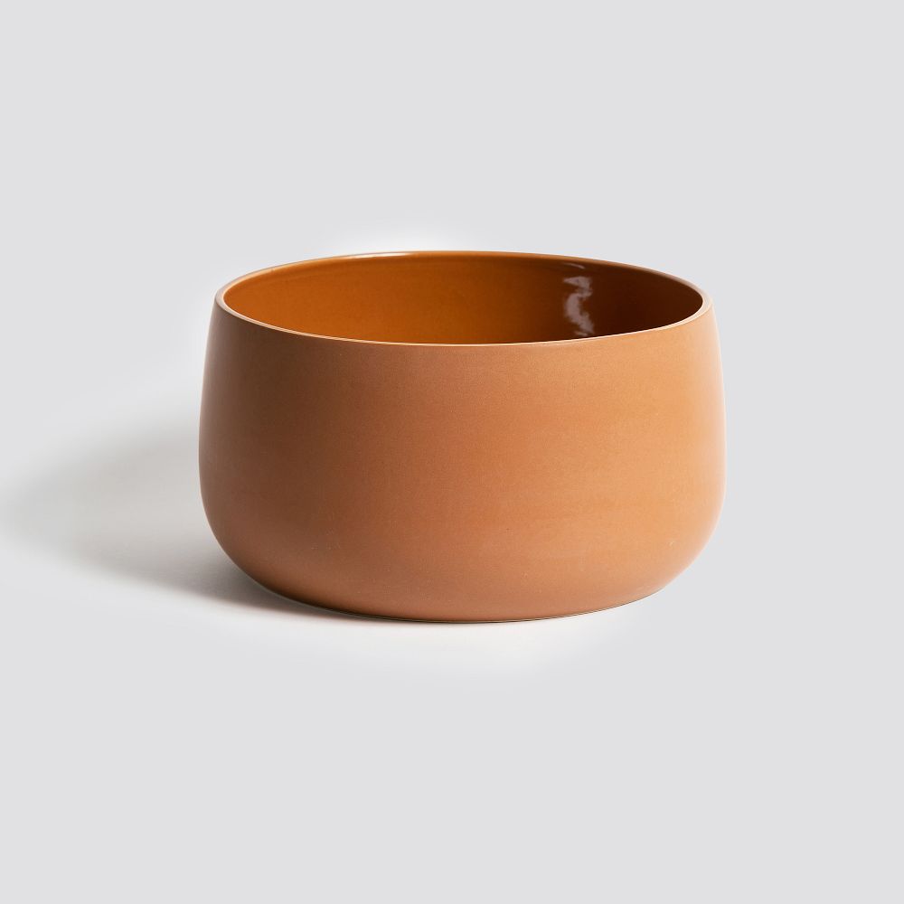 Gharyan Stoneware Serving Bowl - EWA 68 oz, Matte Terracotta