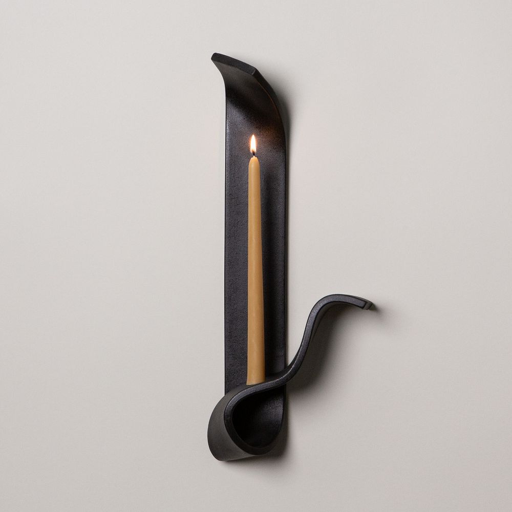 SIN Moonara Candle Sconce - Black