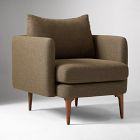 Open Box: Auburn Chair - Performance Chenille Tweed Caper, Cool Walnut