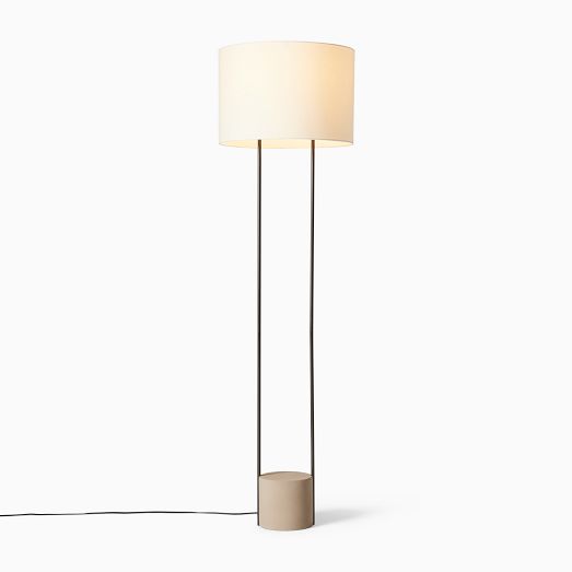 westelm インダストリアル ガラス×アイアンフロアランプ 【公式通販】