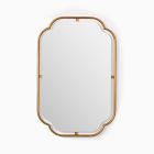 Open Box: Floating Metal Frame Wall Mirror (22"W x 34"H) - Gold