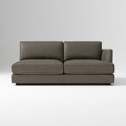 Open Box: Haven Right-Arm 2 Seater Sofa - Ludlow Leather Gray Smoke