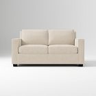 Open Box: Henry 66" Multi Seat Sofa, Performance Distressed Velvet, Sand, Chocolate