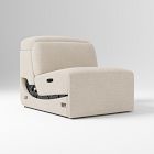 Open Box: Leo Motion Reclining Armless Single - Yarn Dyed Boucle Alabaster