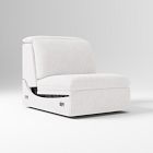 Open Box: Shelter Motion Reclining Armless Single - Performance Coastal Linen White