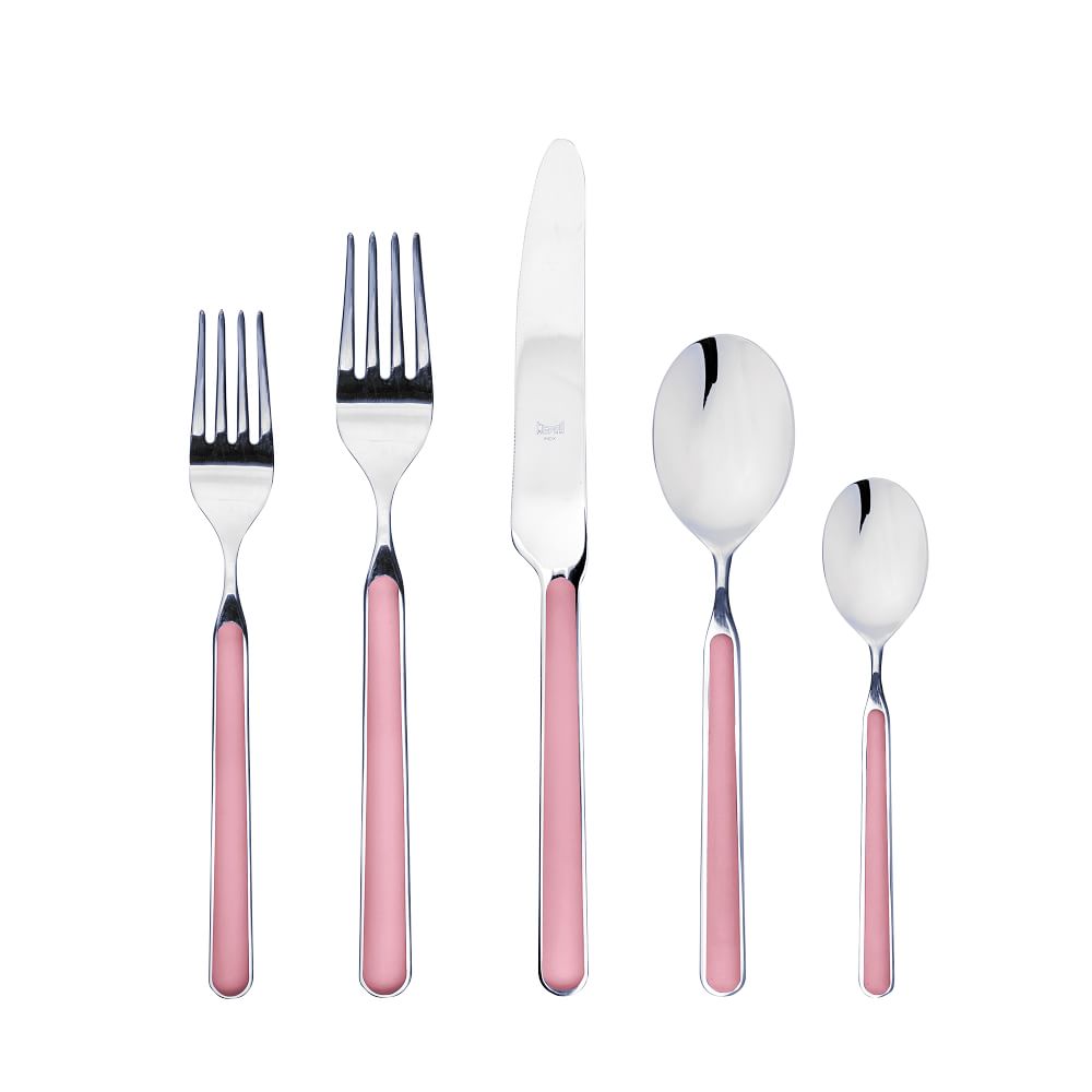 Mepra Fantasia Flatware Place Settings - 5-Piece, Pink