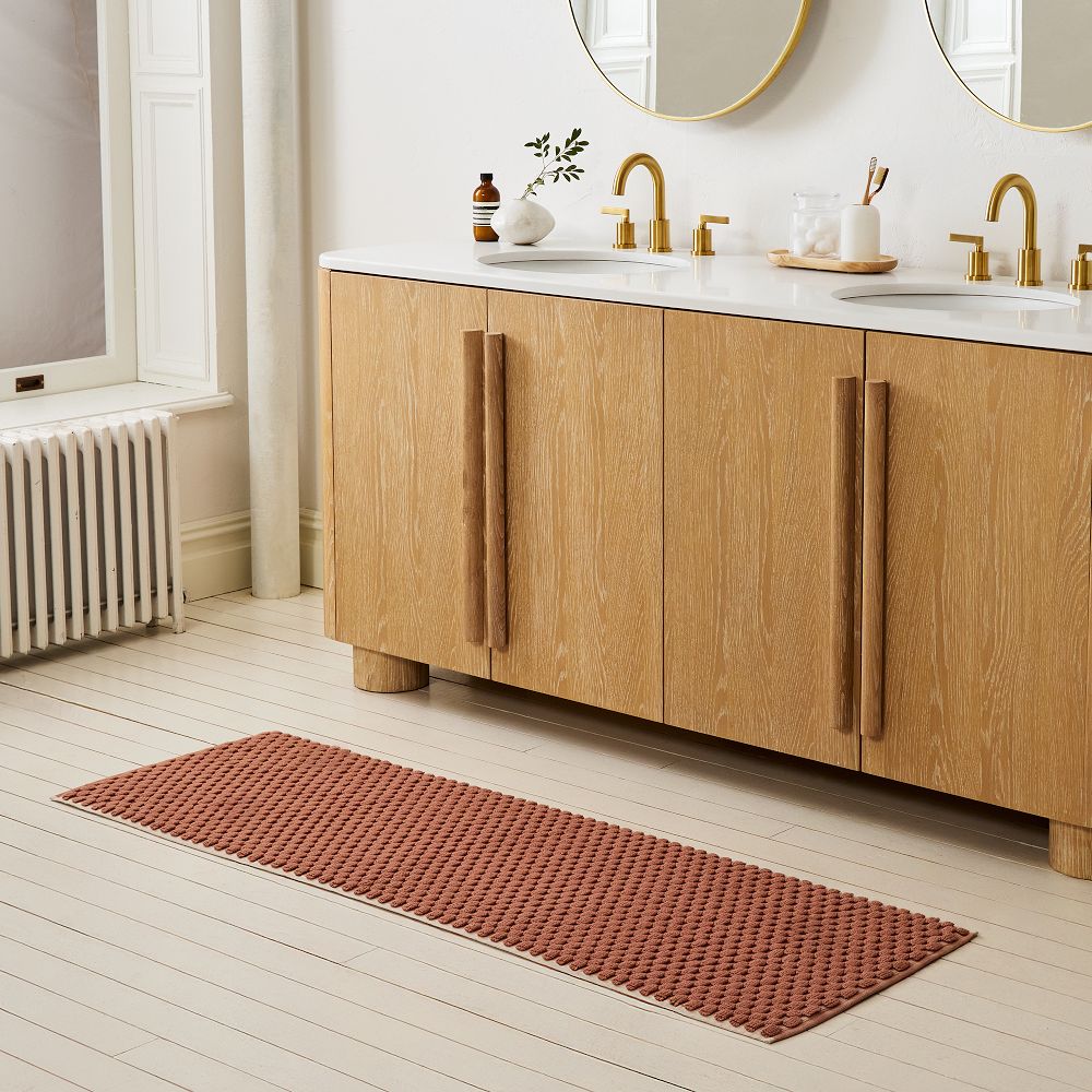 Elara Bath Mat - 20 x 60, Baked Clay