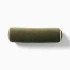 Open Box: Cotton Velvet Bolster Pillow (6" x 20") - Dark Olive