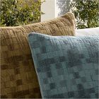 Outdoor Textured Checker Pillow