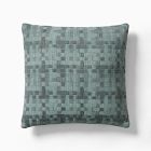 Outdoor Textured Checker Pillow