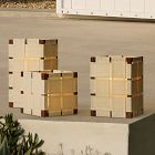 Sohan Wood &amp; Linen Lanterns