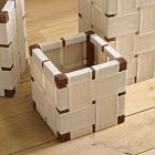 Sohan Wood &amp; Linen Lanterns