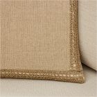 Crocheted Jute Border Pillow Cover