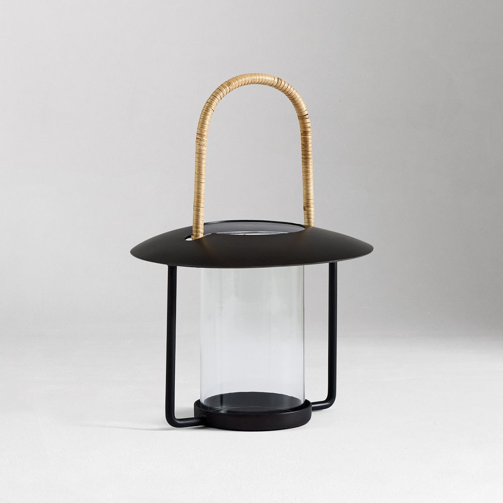 Rattan-Handled Iron Lanterns - Small