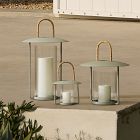 Rattan-Handled Iron Lanterns