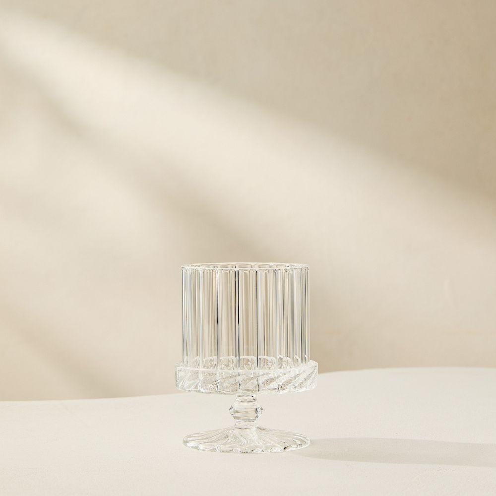 Solei Glass Candleholders - 4"H